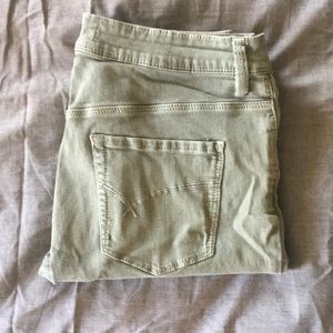 Bullhead Denim olive green skinny jeans